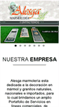 Mobile Screenshot of alesgamarmoleria.com