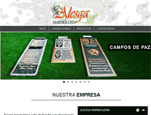 Tablet Screenshot of alesgamarmoleria.com